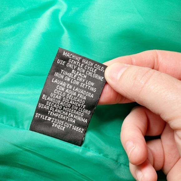 Le Bos Agate Green Collarless Jacket - Picture 8 of 13